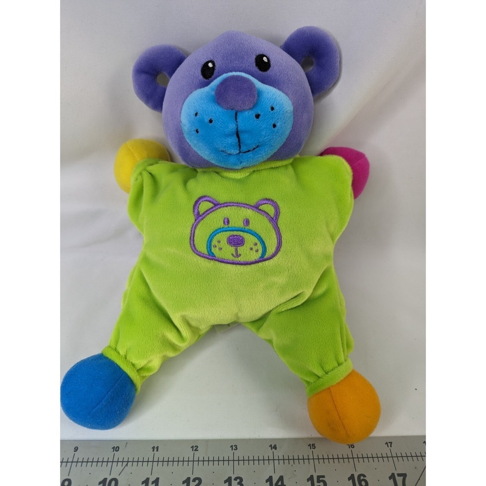 Lamaze Green Purple Bear Plush 10 Inch Learning Curve‎ Stuffed Animal Toy
